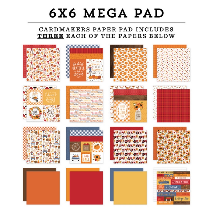 *** Echo Park - FALL Mega Pad 6x6 - scrapbookové čtvrtky