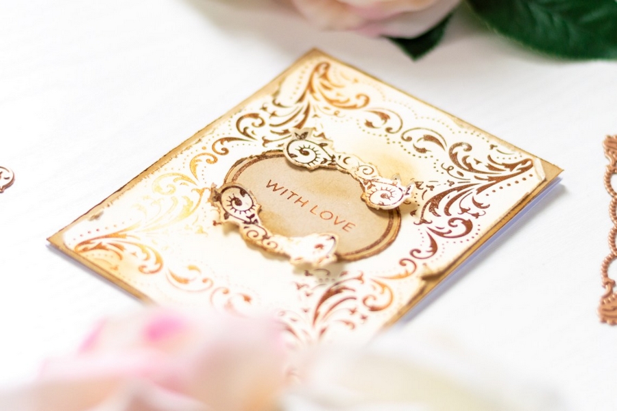 Spellbinders - HOTFOIL STAMP & DIE / CONTESSA´S SEAL PANEL - kovové razítko a šablona