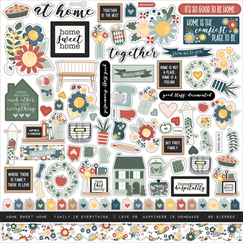Echo Park - GOOD TO BE HOME Element Stickers - samolepky