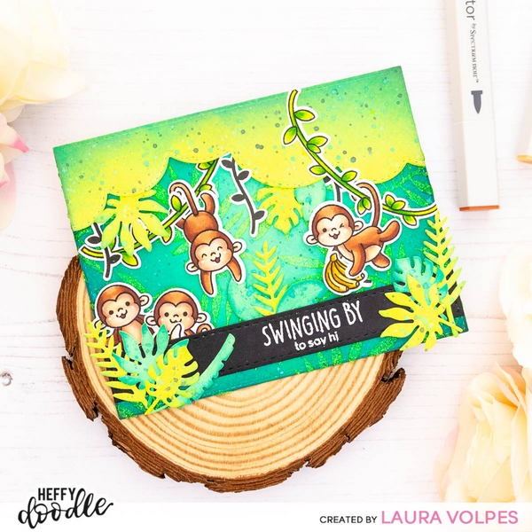 Heffy Doodle - CHIMPLY THE BEST - razítka a šablony