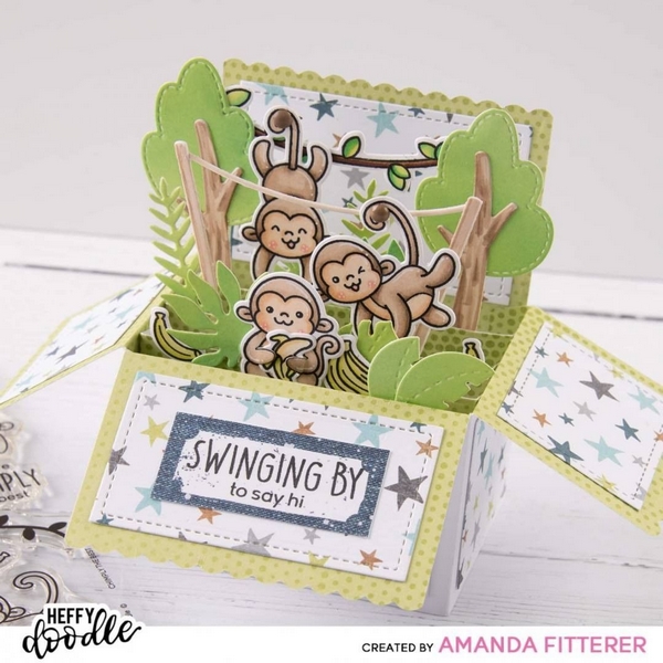 Heffy Doodle - CHIMPLY THE BEST - razítka a šablony