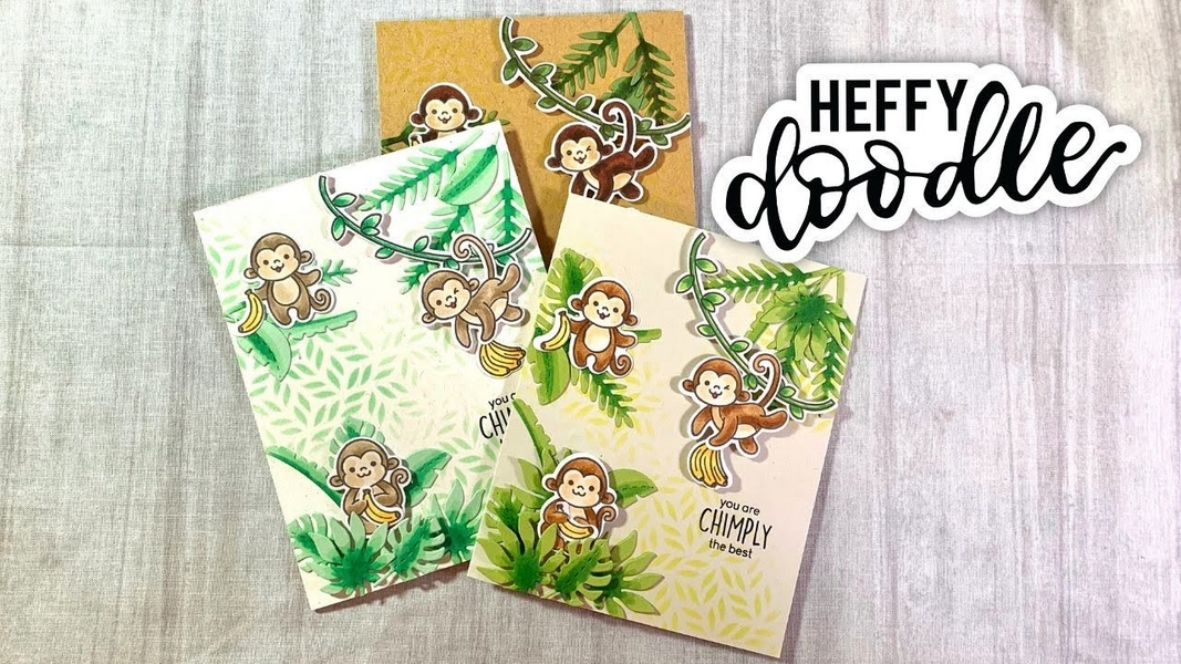 Heffy Doodle - CHIMPLY THE BEST - razítka a šablony