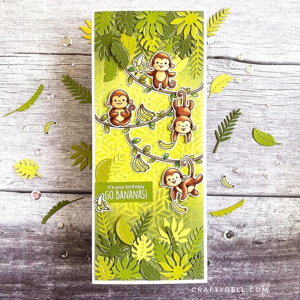 Heffy Doodle - AMAZONIAN LEAVES - vyřezávací šablony