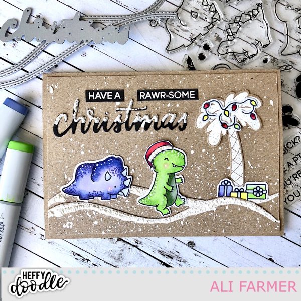 Heffy Doodle - DINO TIME - razítka a šablony