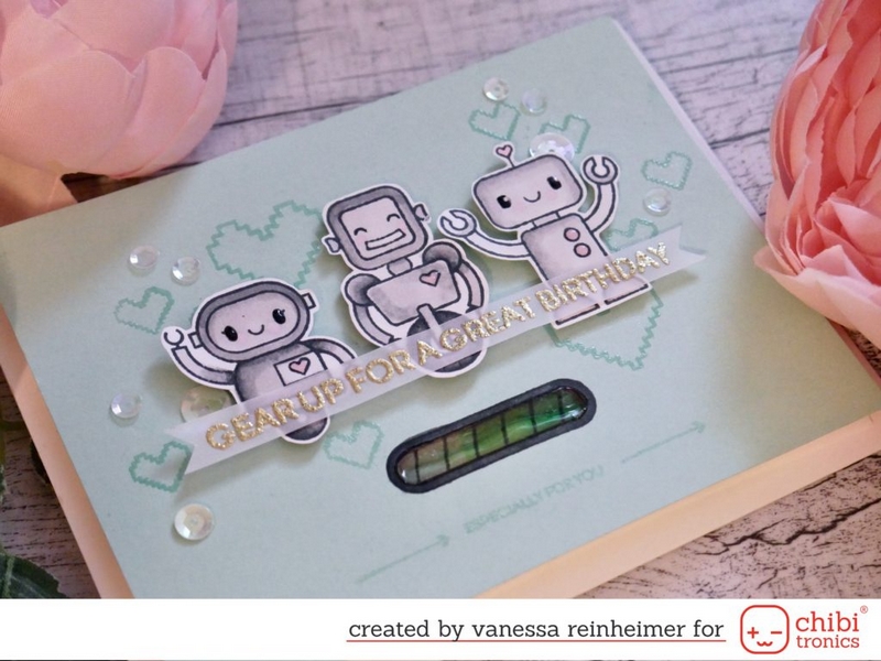 Heffy Doodle - BOTS OF LOVE - razítka a šablony