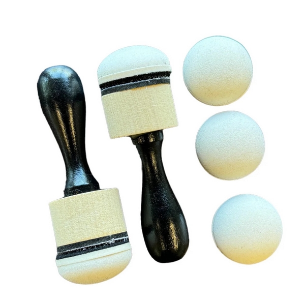 HobbyGros - DOMED INK BLENDING TOOL (2 ks) - pěnový aplikátor