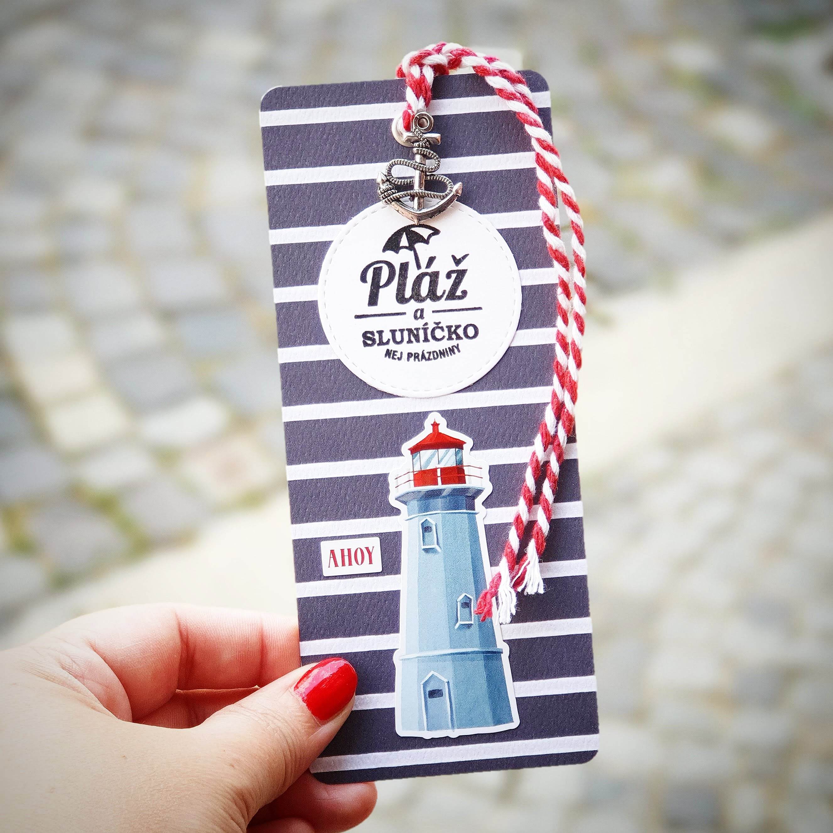 Pretty Papers - ZÁLOŽKA / MOŘE - originální a ručně vyrobená