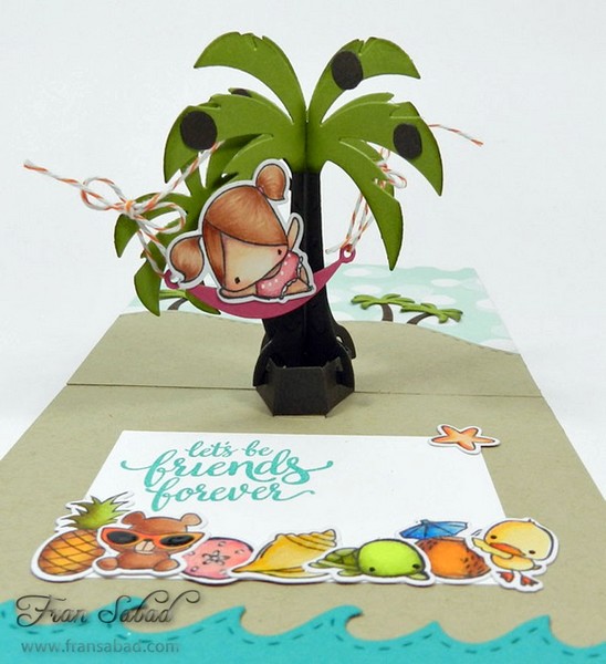 *** Karen Burniston - PALM TREE POP-UP - vyřezávací šablony