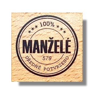 Keta (579) - 100% MANŽELÉ - dřevěné razítko