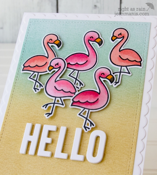 *** Lawn Fawn - FLAMINGO TOGETHER - razítka a šablony