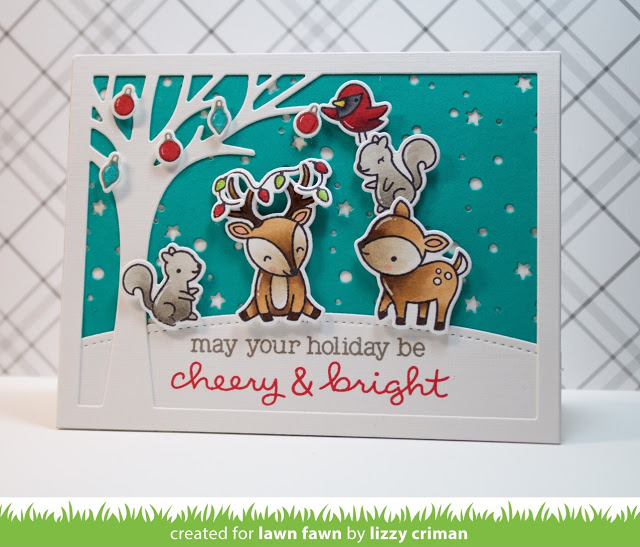 Lawn Fawn - CHEERY CHRISTMAS - silikonová razítka