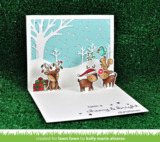 Lawn Fawn - CHEERY CHRISTMAS - razítka a šablony