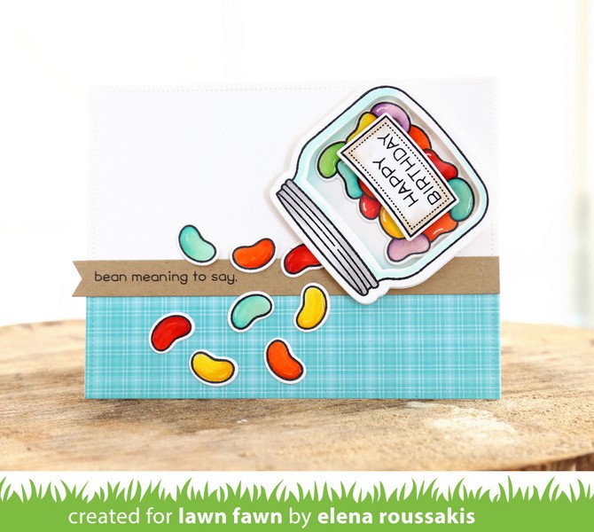 Lawn Fawn - HOW YOU BEAN - razítka a šablony