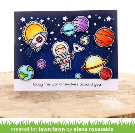 Lawn Fawn - OUT OF THIS WORLD - silikonová razítka