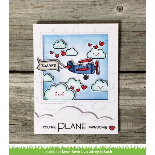 Lawn Fawn - PLANE AND SIMPLE - razítka a šablony
