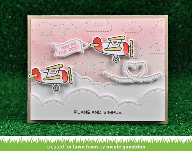 Lawn Fawn - PLANE AND SIMPLE - razítka a šablony