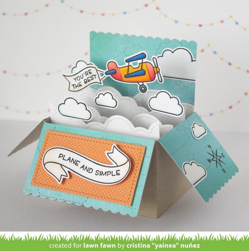 Lawn Fawn - PLANE AND SIMPLE - razítka a šablony