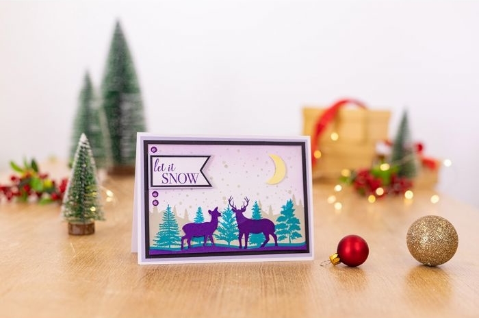 Crafter´s Companion - WOODLAND STAGS - silikonová razítka