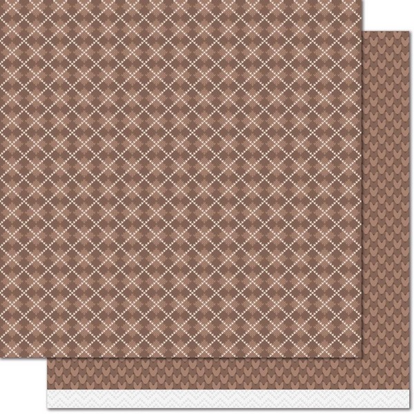 *** Lawn Fawn - KNIT PICKY FALL / Sweater Vest - scrapbooková čtvrtka