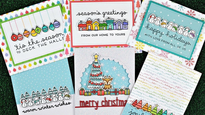 Lawn Fawn - SIMPLY CELEBRATE WINTER - razítka a šablony