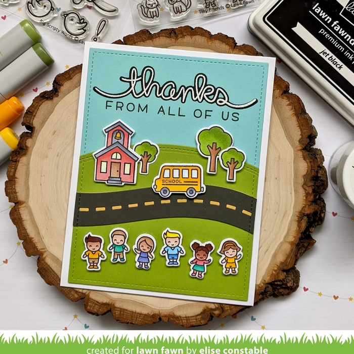 Lawn Fawn - TINY FRIENDS - razítka a šablony