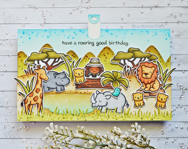 Lawn Fawn - CRITTERS ON THE SAVANNA - razítka a šablony