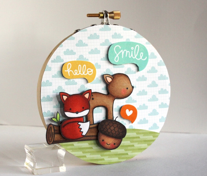 Lawn Fawn - INTO THE WOODS - razítka a šablony