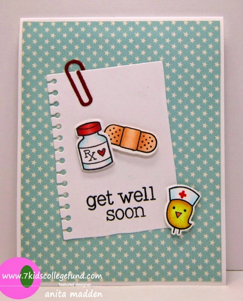 *** Lawn Fawn - GET WELL SOON - razítka a šablony