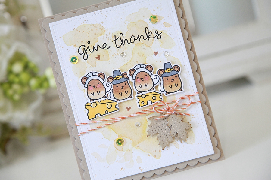 *** Lawn Fawn - THANKFUL MICE - razítka a šablony