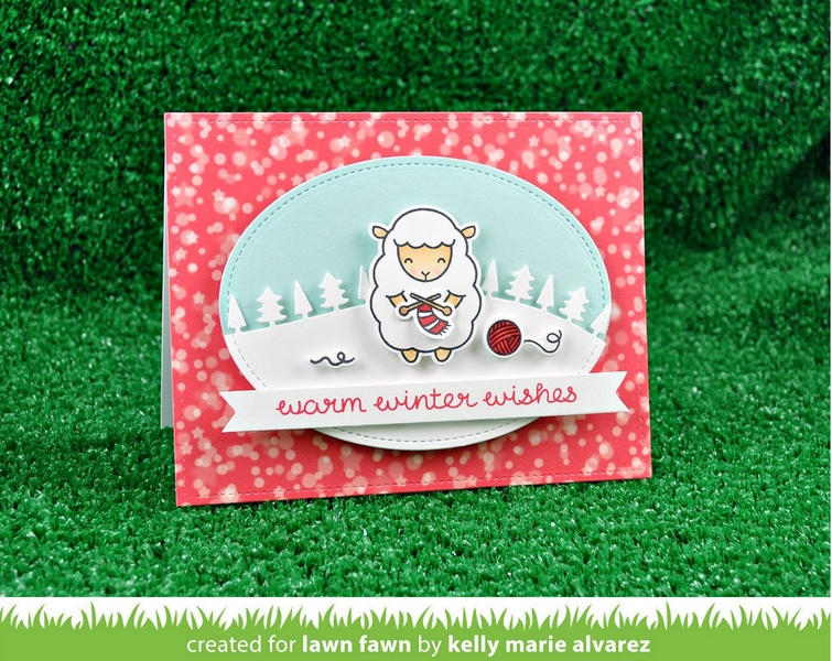 Lawn Fawn - BAAAH HUMBUG - razítka a šablony