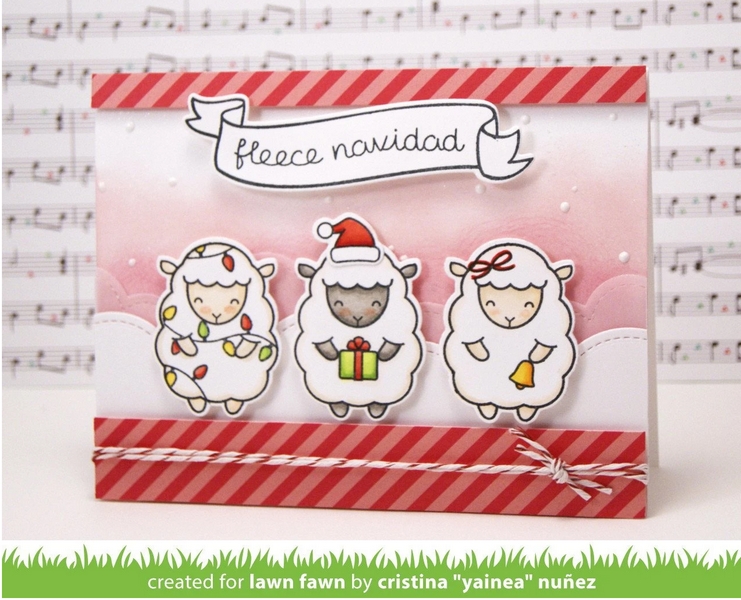 Lawn Fawn - BAAAH HUMBUG - razítka a šablony