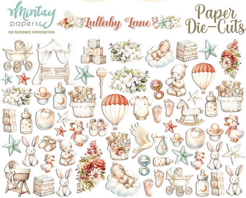 Mintay - LULLABY LANE Paper Die-Cuts - papírové výřezy