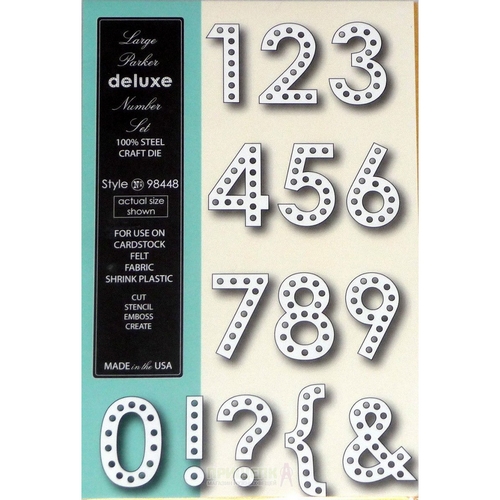 *** Memory Box - LARGE PARKER DELUXE NUMBER SET - vyřezávací šablony