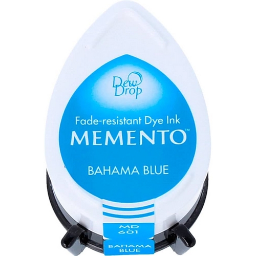 Tsukineko - Memento Dew Drop / BAHAMA BLUE - razítkovací barva