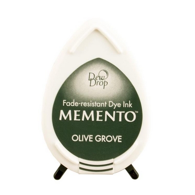 Tsukineko - Memento Dew Drop / OLIVE GROVE - razítkovací barva