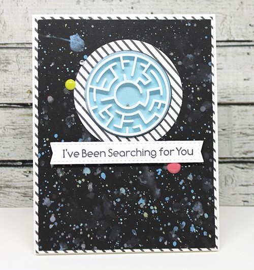 *** My Favorite Things - MAZE SHAPES / WHITE HEARTS - komponenty k výrobě přání