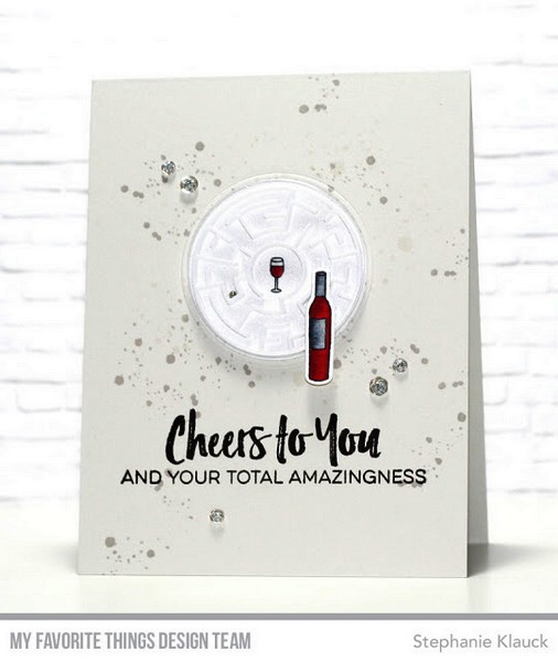 *** My Favorite Things - MAZE SHAPES / WHITE HEARTS - komponenty k výrobě přání