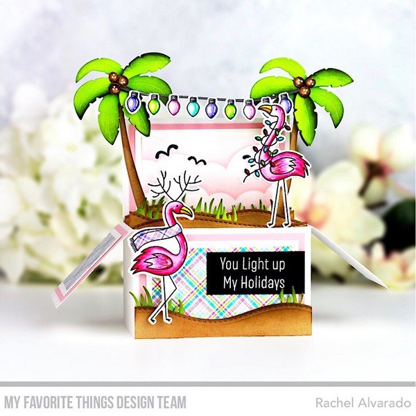 *** My Favorite Things - FESTIVE FLAMINGOS - razítka a šablony