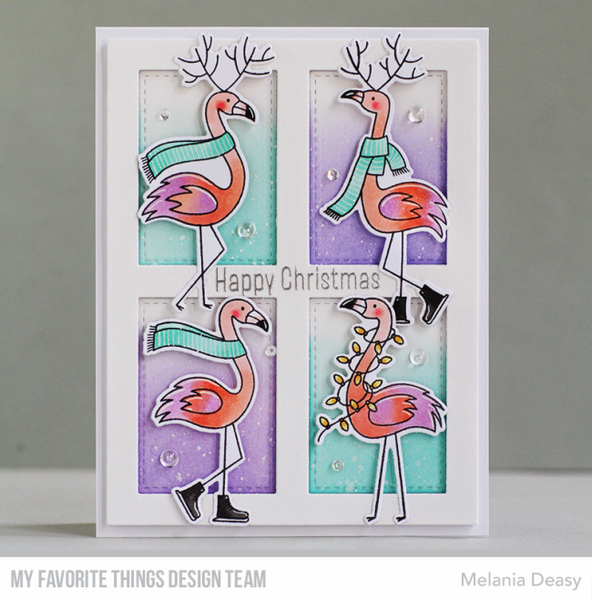 *** My Favorite Things - FESTIVE FLAMINGOS - razítka a šablony