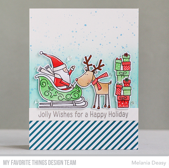 *** My Favorite Things - HERE COMES SANTA CLAUS - razítka a šablony