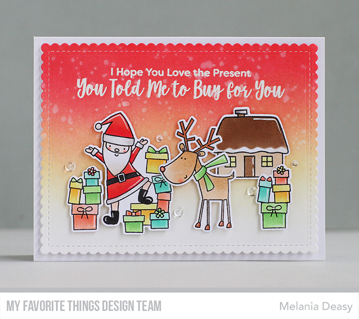 *** My Favorite Things - HERE COMES SANTA CLAUS - razítka a šablony
