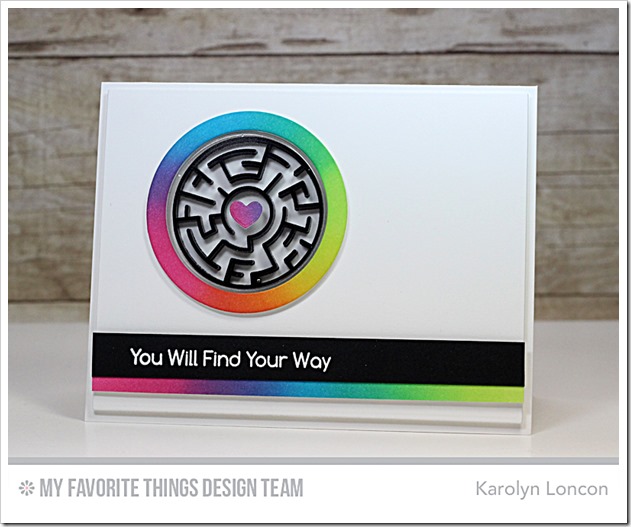 *** My Favorite Things - MAZE SHAPES / BLACK - komponenty k výrobě přání