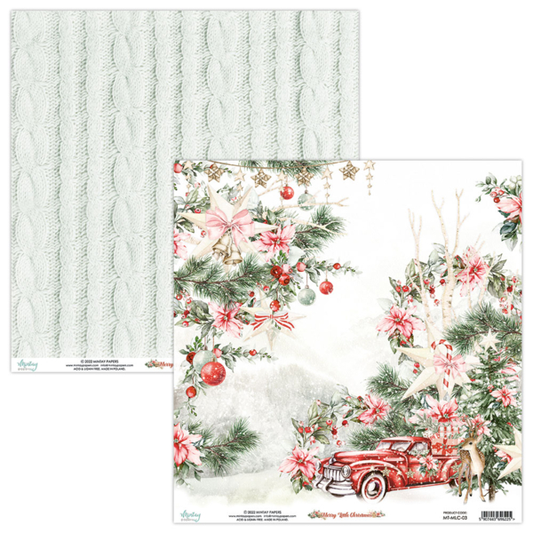 *** Mintay - MERRY LITTLE CHRISTMAS / 03 - scrapbooková čtvrtka