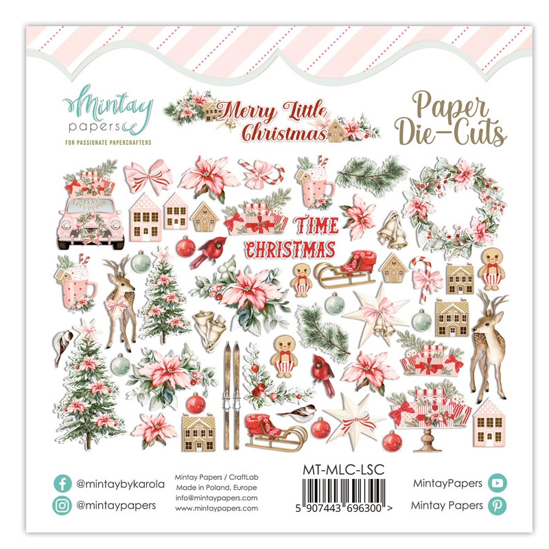 Mintay - MERRY LITTLE CHRISTMAS Paper Die-Cuts - papírové výřezy