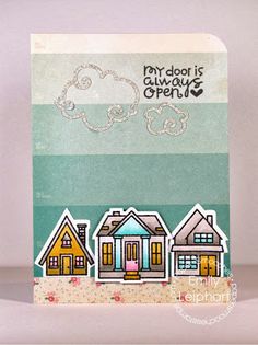 *** Paper Smooches - BITTY BUNGALOWS - silikonová razítka