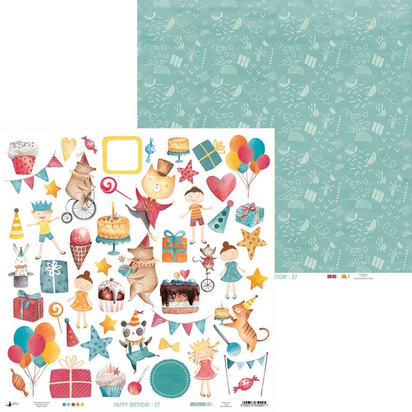 *** P13 - HAPPY BIRTHDAY / 07 - scrapbooková čtvrtka