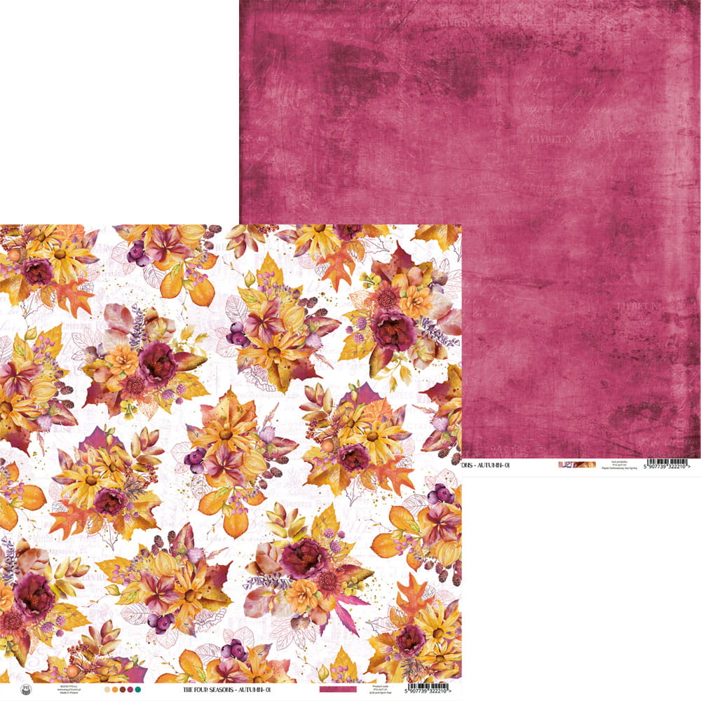 *** P13 - THE FOUR SEASONS / AUTUMN 01 - scrapbooková čtvrtka