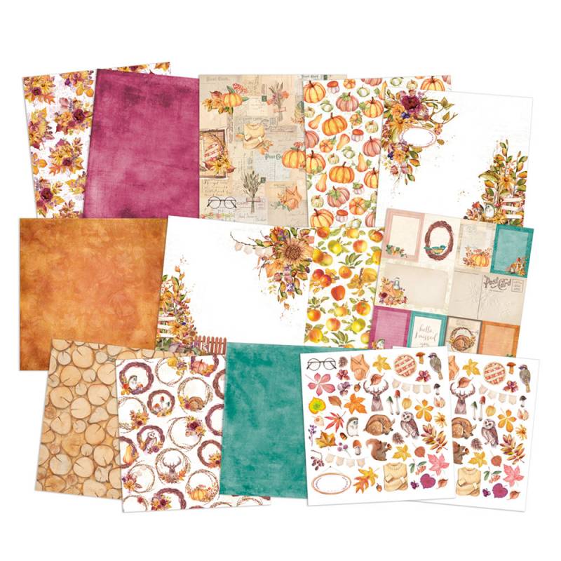 *** P13 - THE FOUR SEASONS / AUTUMN 12x12 - scrapbookové čtvrtky
