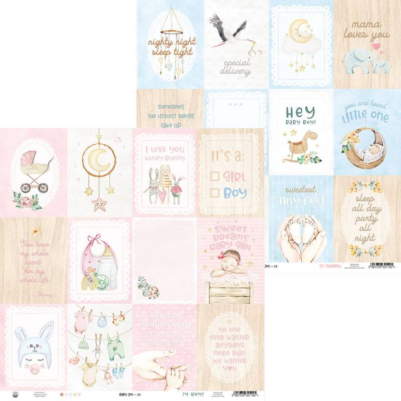 *** P13 - BABY JOY / 05 - scrapbooková čtvrtka