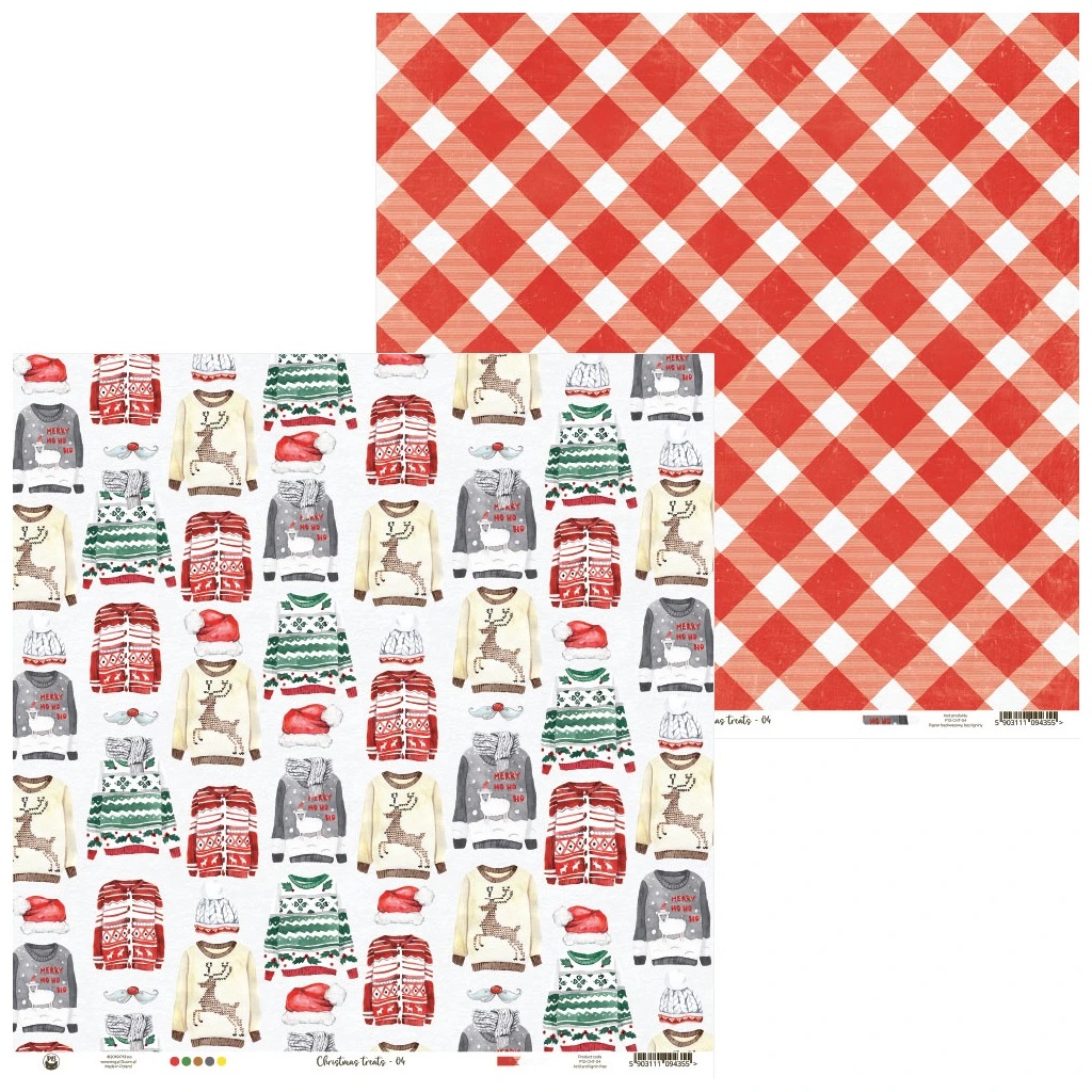 *** P13 - CHRISTMAS TREATS / 04 - scrapbooková čtvrtka